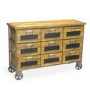 Signature North Aiden Loft 9 Drawer Vintage Industrial Chest on Wheels