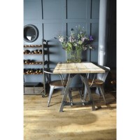 Re-claimed Wood Dining Table Set with 2 Chairs