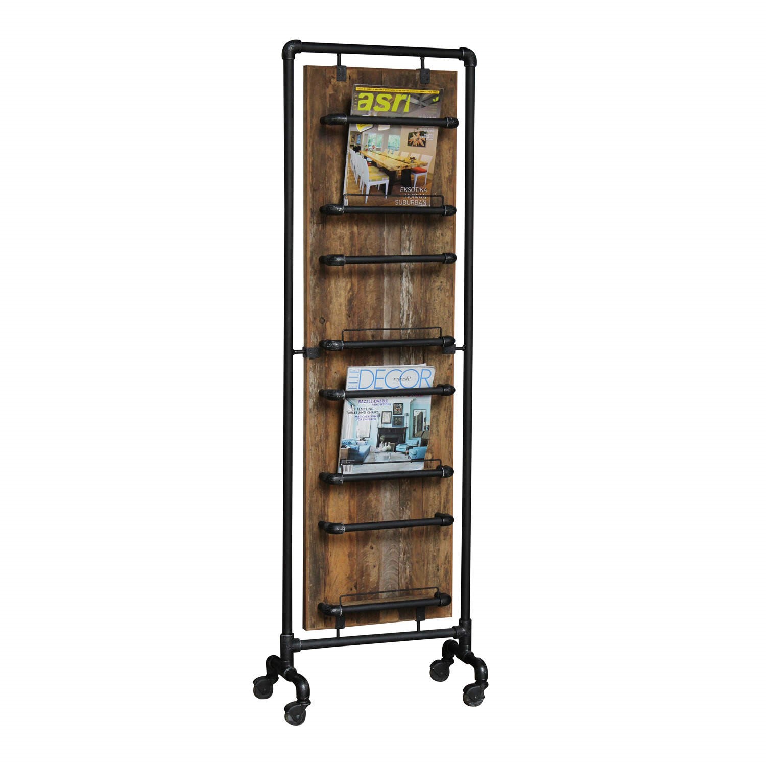 Oceans Apart Engineered Tall Magazine Rack - Furniture123