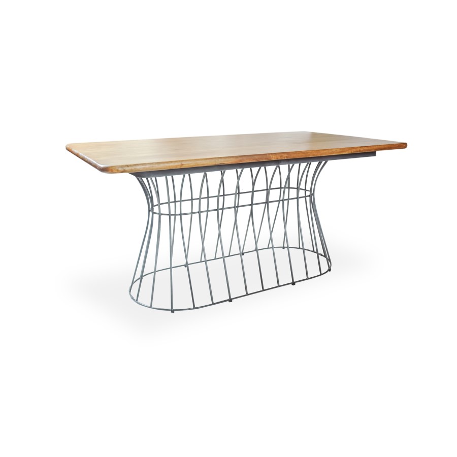 Birdcage Rectangular  Dining Set Mixed Retro Chairs included