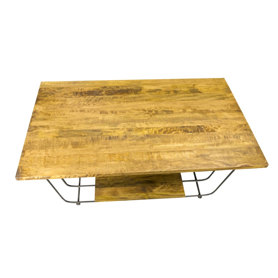 Industrial Aiden Loft Rectangular Storage Coffee Table