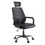Ergonomic Black Faux Leather Office Chair - Emmanuel