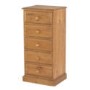 GRADE A1 - Heritage Furniture Hendon Solid Pine 5 Drawer Tall Chest