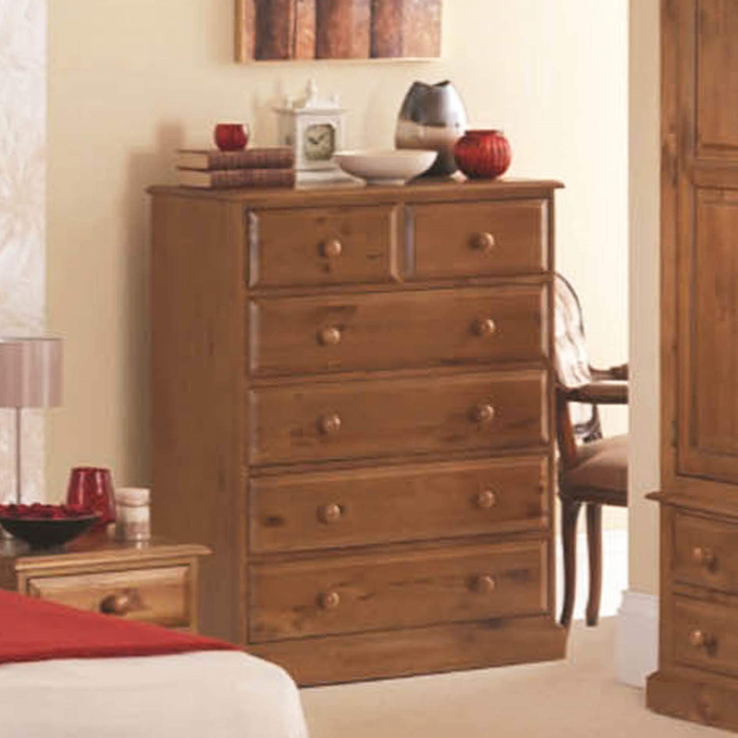 Heritage Furniture Hendon Solid Pine 4 2 Drawer Chest
