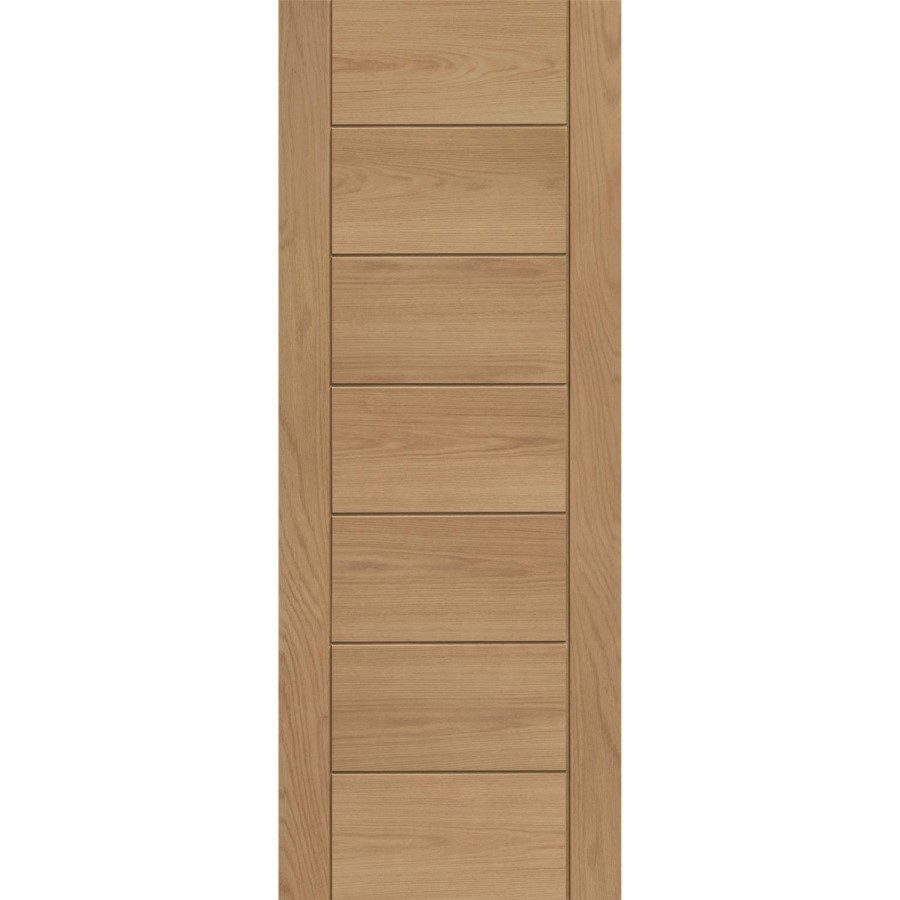 Internal Oak FD30 Fire Door - Unfinished - 2032 x 813 x 44mm - Palermo Essential - XL Joinery