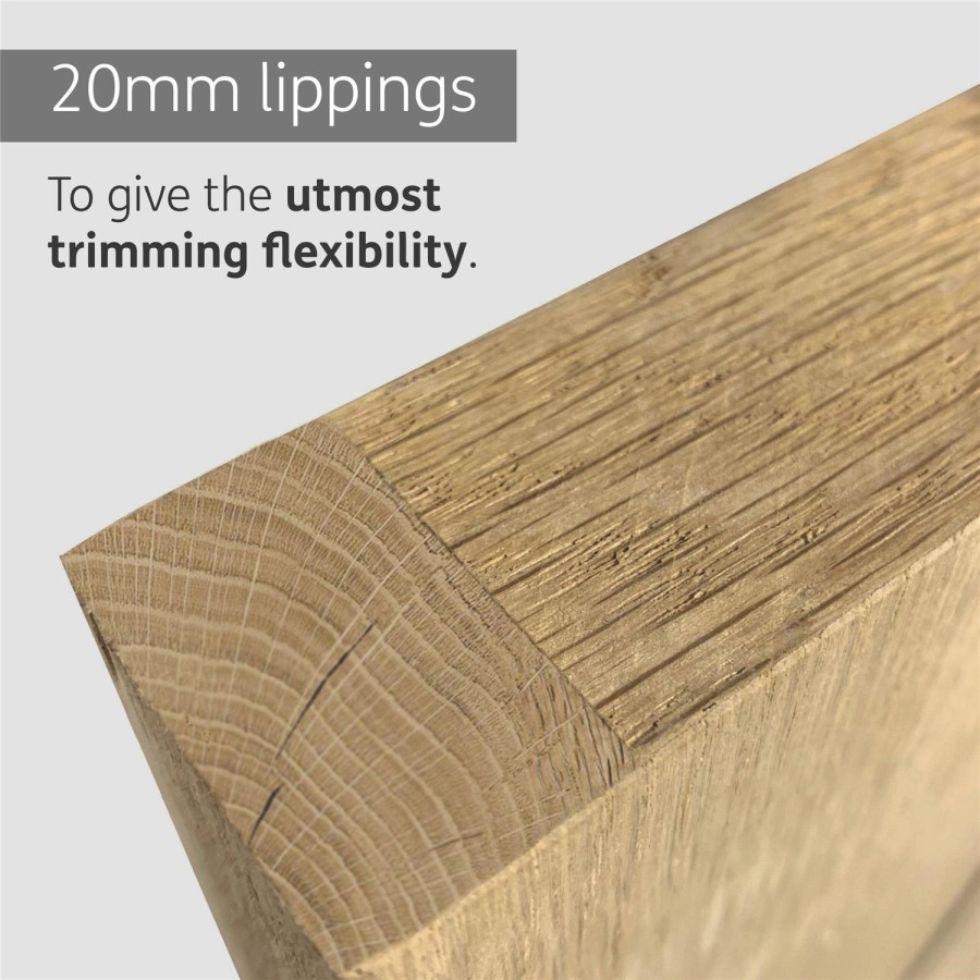 Internal Oak Door - Unfinished - 2032 x 813 x 35mm - Palermo Essential - XL Joinery