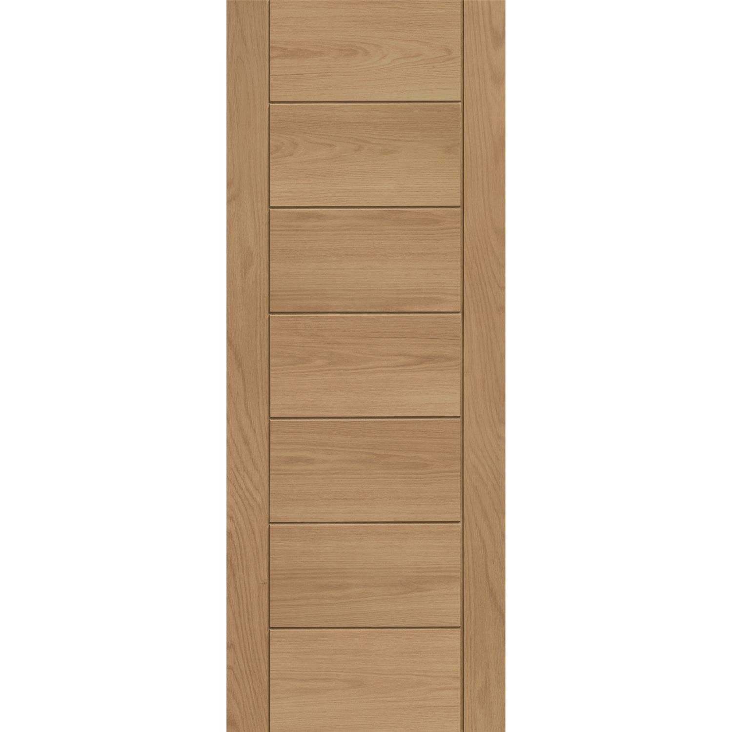 Internal Oak FD30 Fire Door Unfinished 2040 x 626 x 44mm Palermo Essential