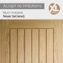 Suffolk Essential Internal Oak Door - Unfinished, 1981 x 686 x 35 mm
