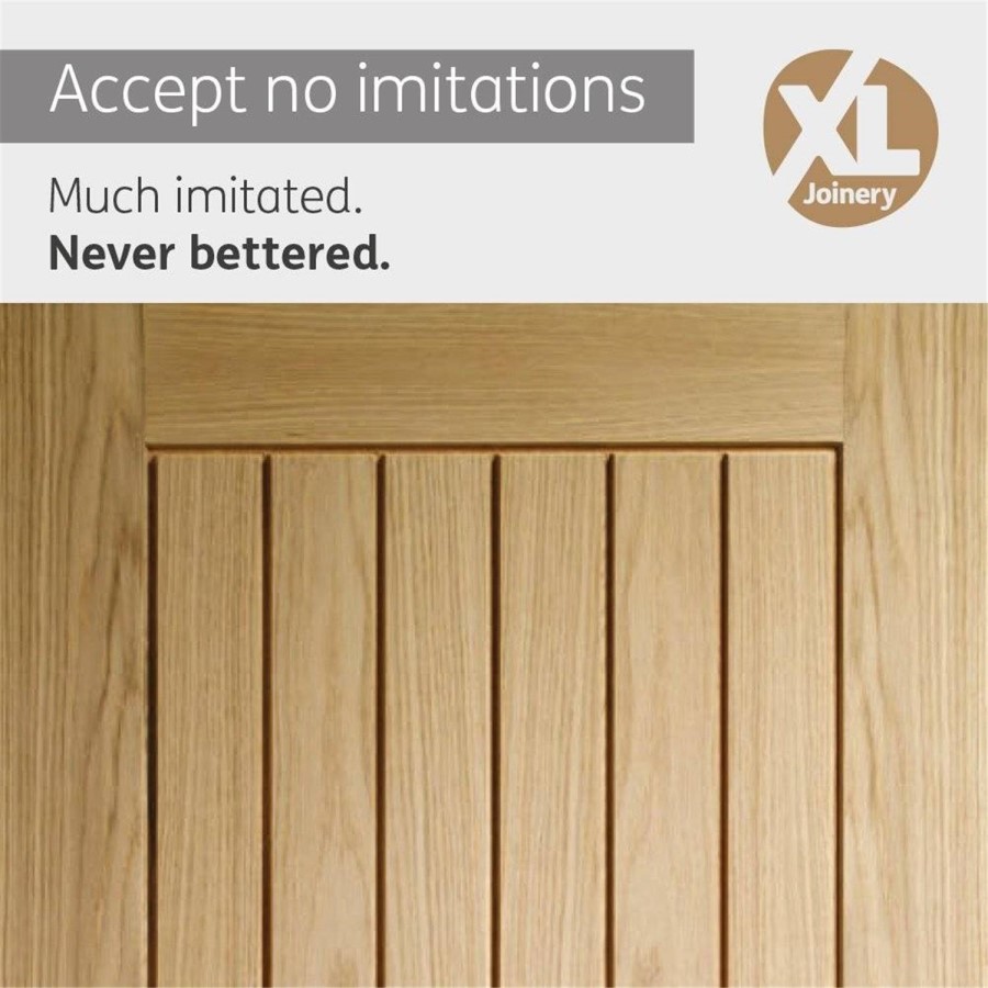 Internal Oak Cottage Door - Unfinished - 1981 x 711 x 35mm - Suffolk Essential - XL Joinery