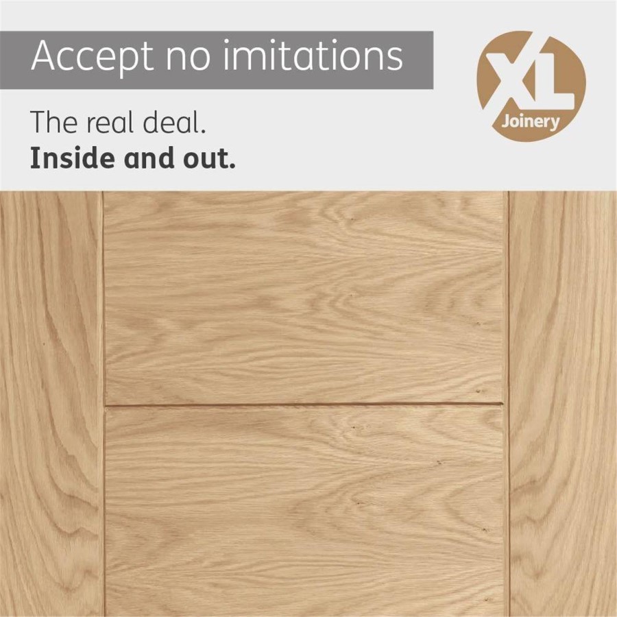 Internal Oak Door - Pre-Finished - 2032 x 813 x 35mm - Palermo Essential - XL Joinery