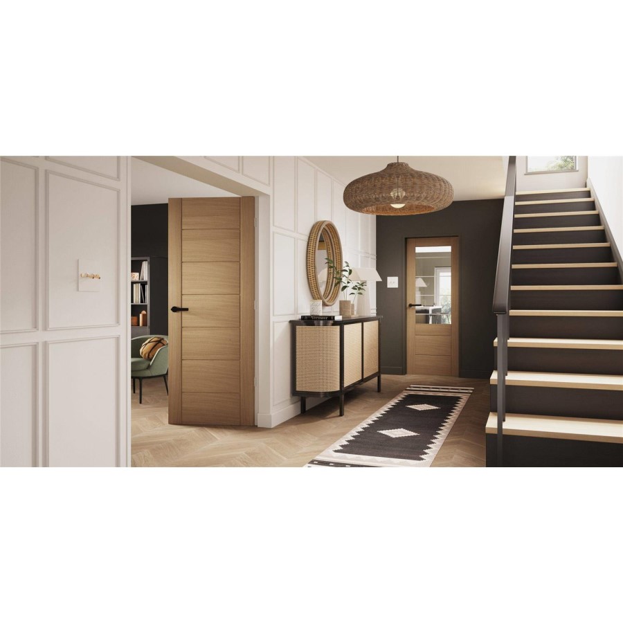 Internal Oak Door - Pre-Finished - 2032 x 813 x 35mm - Palermo Essential - XL Joinery