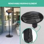 electrIQ Freestanding Electric Patio Heater - 2kW with 3 Heat Settings 
