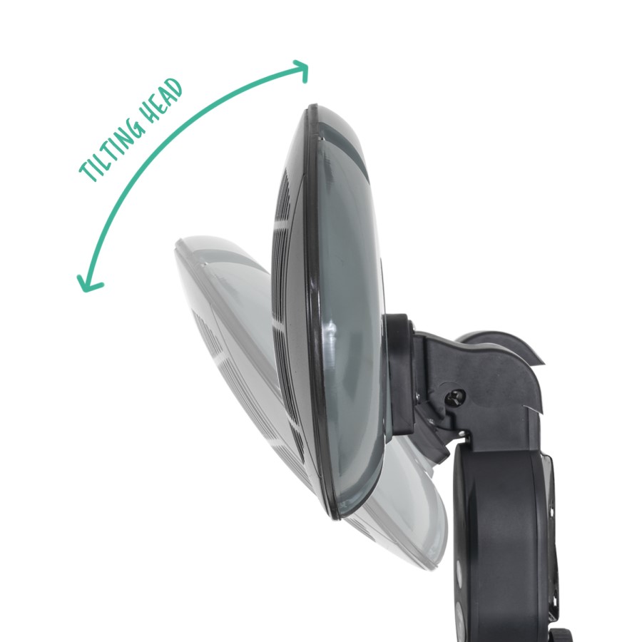 electrIQ Freestanding Electric Patio Heater - 2kW with 3 Heat Settings