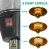 electriQ Mushroom Style Electric Infrared Patio Heater - Silver