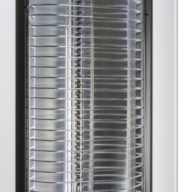 electriQ Freestanding Electric Patio Heater - 1.8kW with 5 Heat Settings Remote and Light