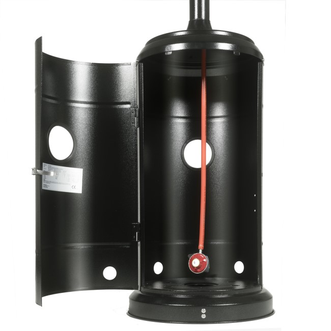 electriQ Mushroom Outdoor Gas Patio Heater - Black