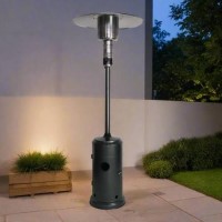 electriQ Mushroom Outdoor Gas Patio Heater - Black