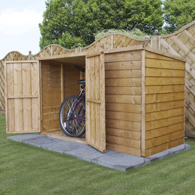 Wooden Bike Shed - 3 x 6ft - Mercia