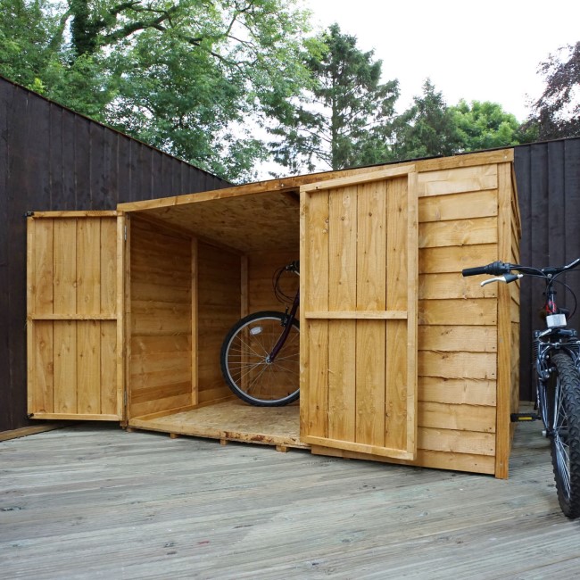 Wooden Bike Shed - 4 x 6ft - Mercia