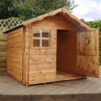 Small Kids Outdoor Playhouse - 150cm x 150cm - Mercia Tulip 