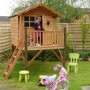 Small Kids Outdoor Tower Playhouse 5ft x 5ft - Tulip- Mercia 