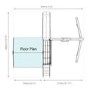 Mercia Small Kids Tower Playhouse with Slide & Swing Set - Tulip