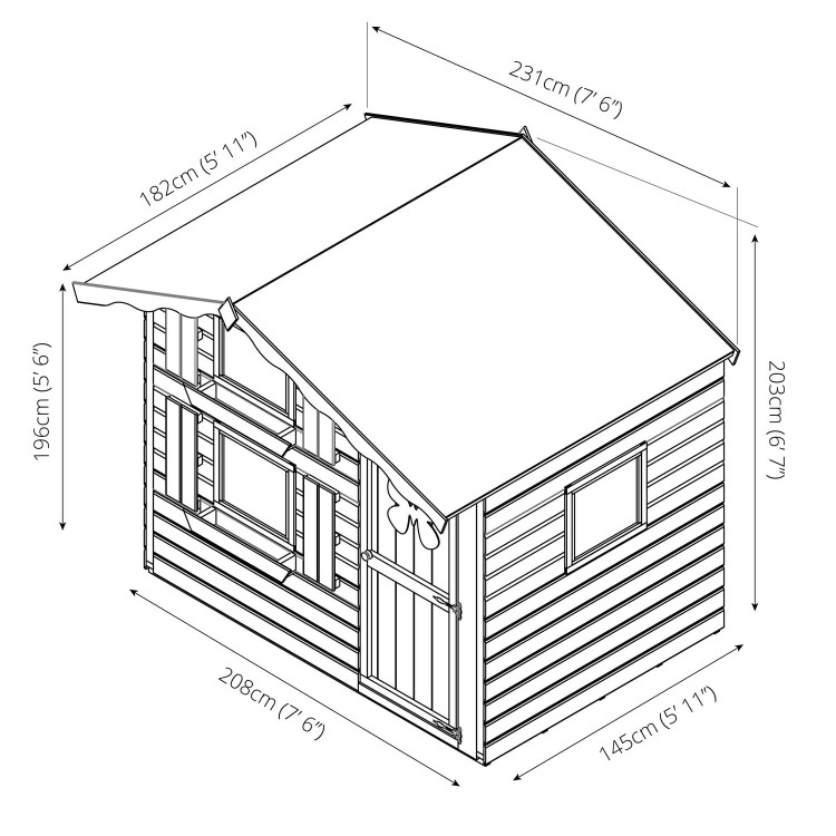 Mercia Double Storey Snowdrop Playhouse