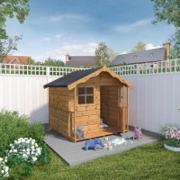 Small Wooden Playhouse - 154cm x 147cm - Mercia - Poppy Small Wooden Playhouse - 154cm x 147cm - Mercia - Poppy