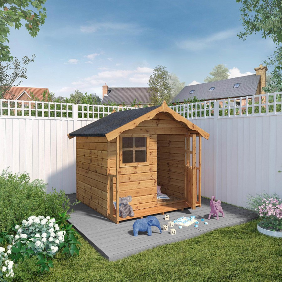 Small Wooden Playhouse - 154cm x 147cm - Mercia - Poppy