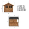 Small Wooden Playhouse - 154cm x 147cm - Mercia - Poppy