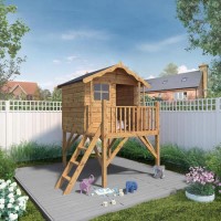 Wooden Tower Playhouse - 249cm x 193cm - Poppy- Mercia 