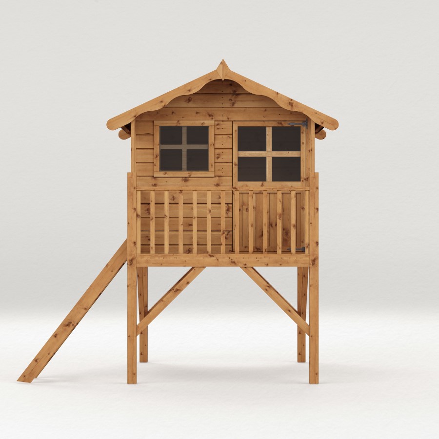 Wooden Tower Playhouse - 249cm x 193cm - Poppy- Mercia 