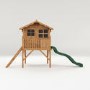 Mercia Wooden Tower Playhouse with Slide - Poppy