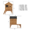 Small Wooden Tower Playhouse - 210cm x 216cm  - Snug - Mercia