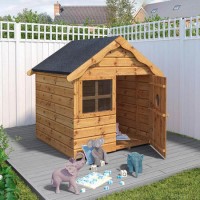 Mercia Small Wooden Playhouse - Snug