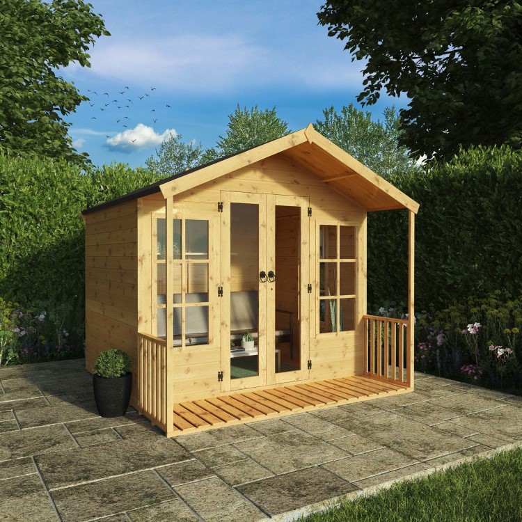 Mercia -  Premium Traditional Summerhouse with Veranda 8 x 8ft