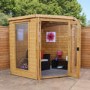 Wooden Corner Summerhouse- 7 x 7ft - Mercia