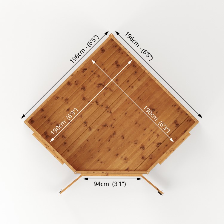 Mercia -  7ft x 7ft Premium Corner Summerhouse