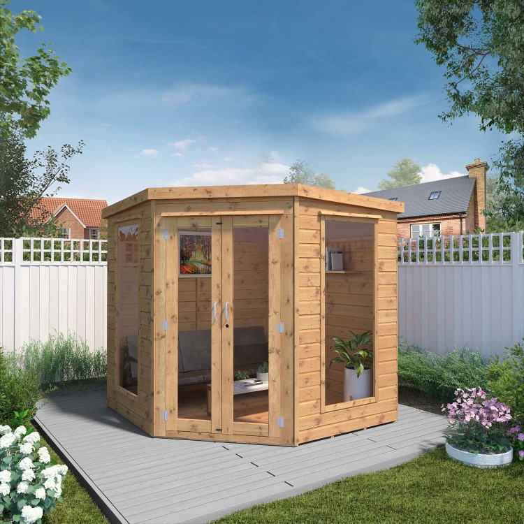 Mercia -  7ft x 7ft Premium Corner Summerhouse