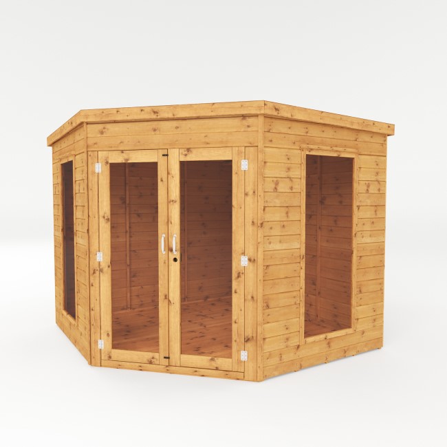 Mercia -  8 x 8ft Premium Wooden Garden Corner Summerhouse