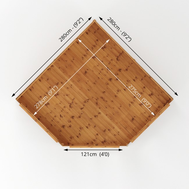 Mercia - 9 x 9ft Premium Corner Summerhouse