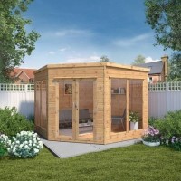 Mercia - 9 x 9ft Premium Corner Summerhouse Mercia - 9 x 9ft Premium Corner Summerhouse