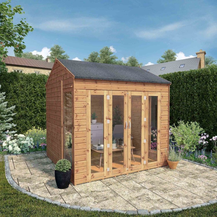 Mercia -  8 x 8ft Vermont Summerhouse with Bi-Fold Doors