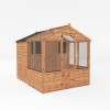 Mercia Wooden Shed Greenhouse Combi 8ft x 6ft