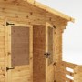 Mercia 3.3 x 3.4m Log Cabin with Veranda - 19mm