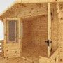 Mercia 3.3 x 3.4m Log Cabin with Veranda - 19mm