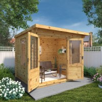 Mercia -  Studio Pent Log Cabin 3 x 2.4m - 19mm