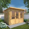 Mercia -  Studio Pent Log Cabin 3 x 2.4m - 19mm