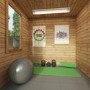 Mercia -  Studio Pent Log Cabin 3 x 2.4m - 19mm