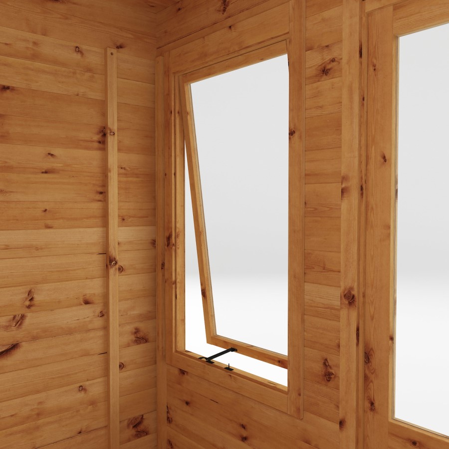 Mercia -  Studio Pent Log Cabin 3 x 2.4m - 19mm